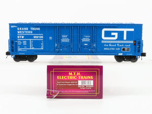 O Gauge 3-Rail MTH 20-93653 GTW Grand Trunk Western Railroad 50' Box Car #302120