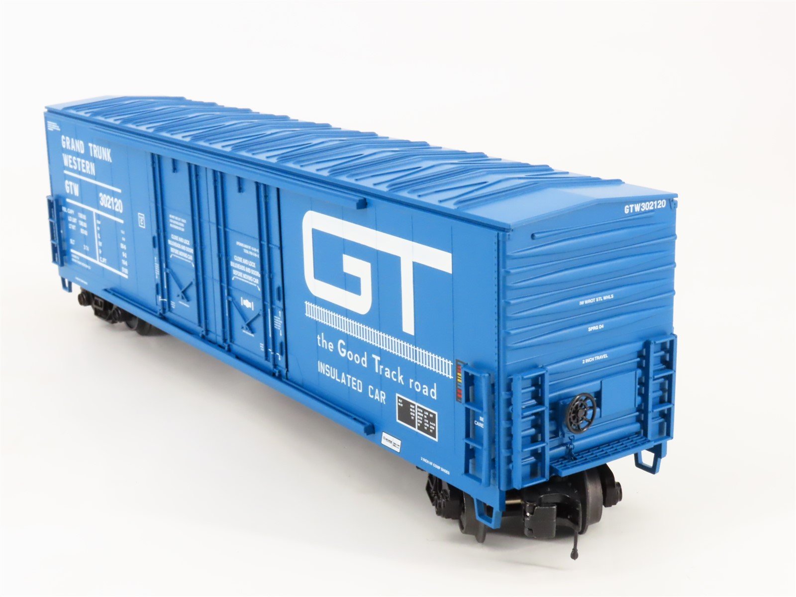 O Gauge 3-Rail MTH 20-93653 GTW Grand Trunk Western Railroad 50' Box Car #302120