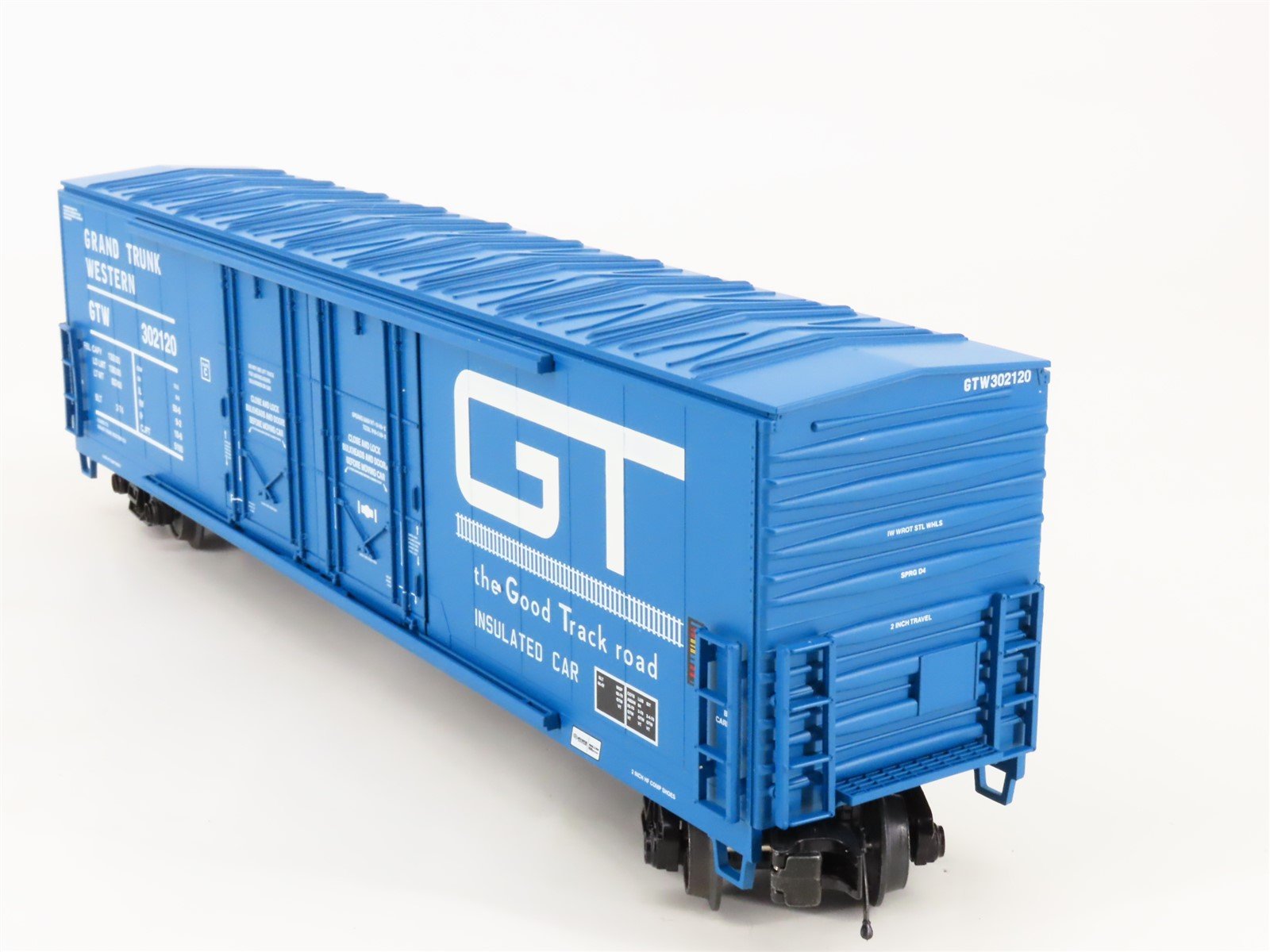 O Gauge 3-Rail MTH 20-93653 GTW Grand Trunk Western Railroad 50' Box Car #302120