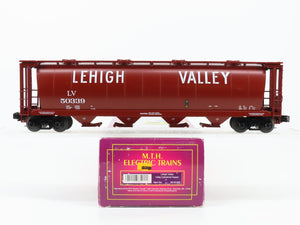 O Gauge 3-Rail MTH 20-97409 LV Lehigh Valley 4-Bay Cylindrical Hopper #50339