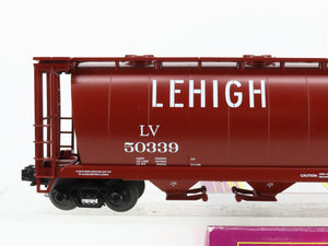 O Gauge 3-Rail MTH 20-97409 LV Lehigh Valley 4-Bay Cylindrical Hopper #50339