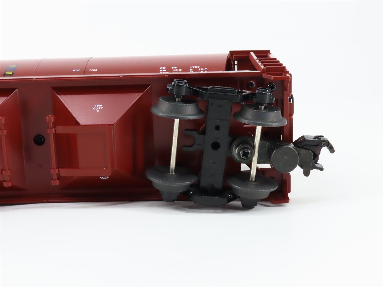 O Gauge 3-Rail MTH 20-97409 LV Lehigh Valley 4-Bay Cylindrical Hopper #50339