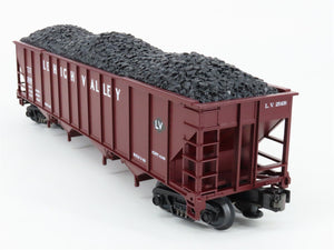 O Gauge 3-Rail MTH 20-90030E LV Lehigh Valley 4-Bay Hopper #25438 w/ Coal Load