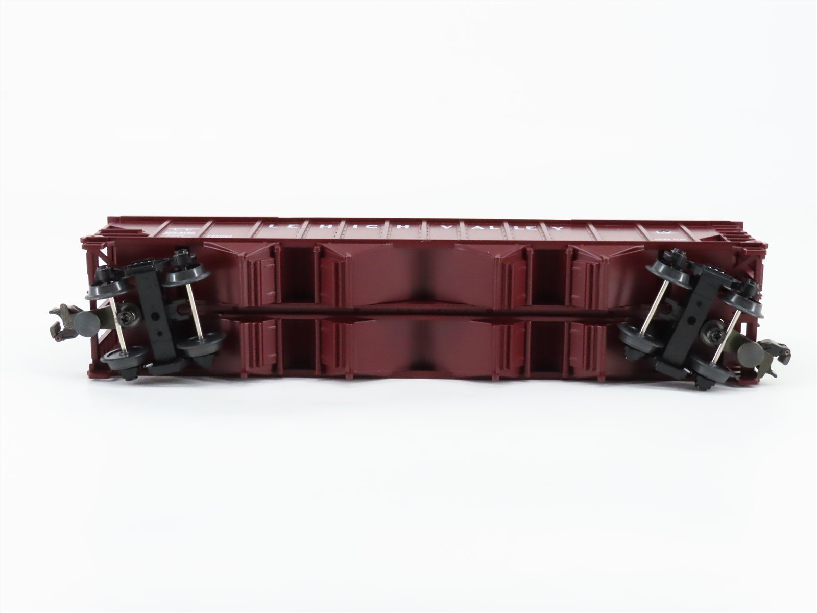 O Gauge 3-Rail MTH 20-90030E LV Lehigh Valley 4-Bay Hopper #25438 w/ Coal Load