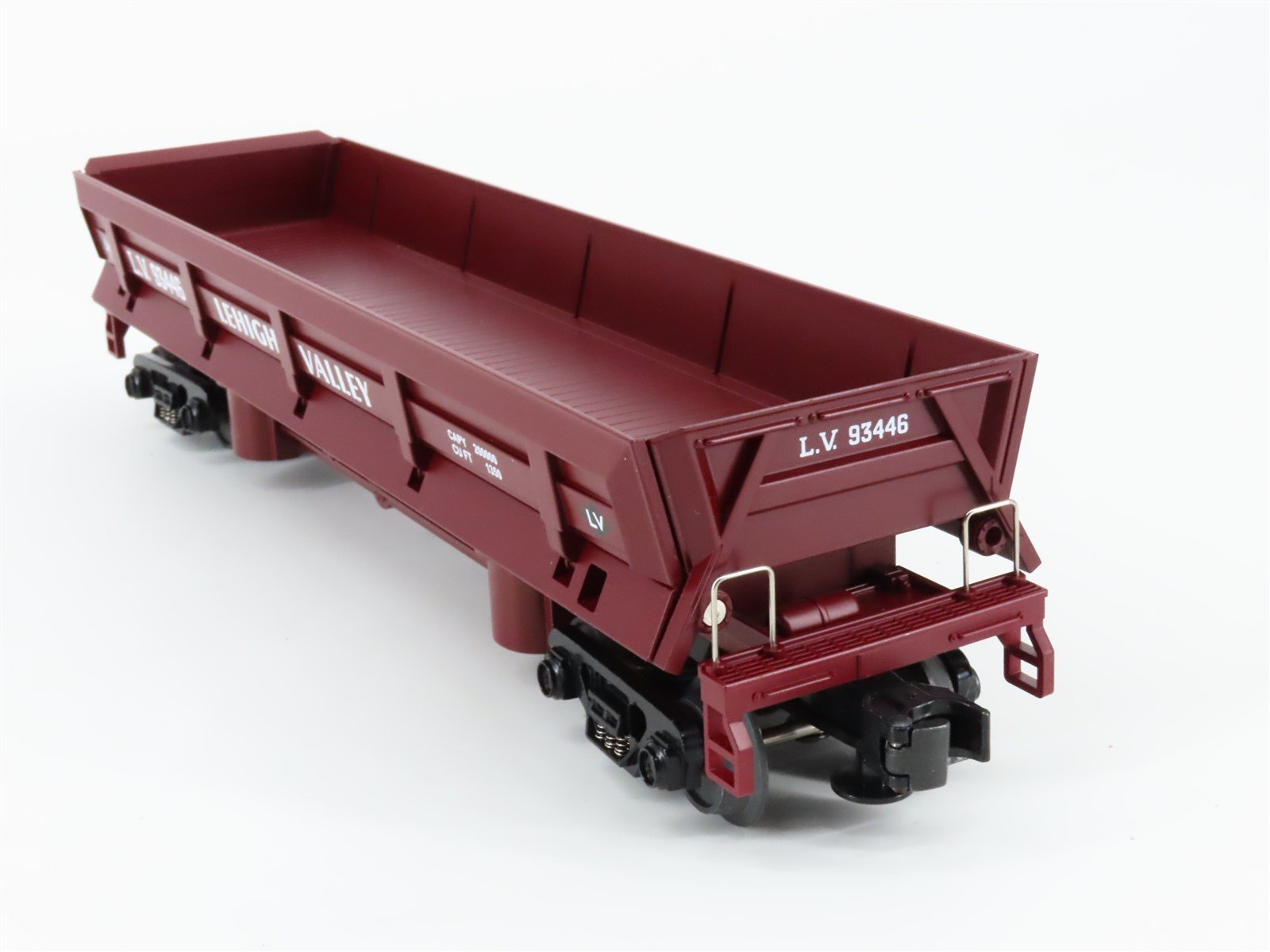 O Gauge 3-Rail MTH 20-98293 LV Lehigh Valley Dump Car #93446 w/ Operating Bay