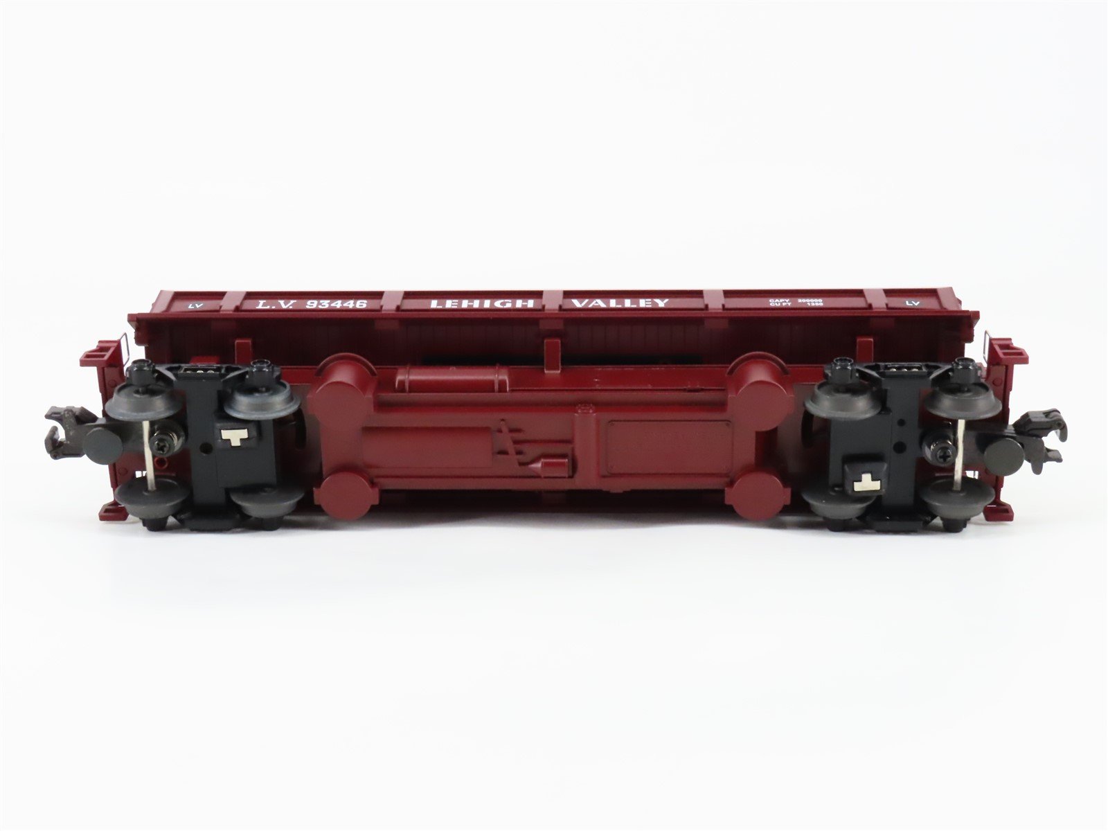 O Gauge 3-Rail MTH 20-98293 LV Lehigh Valley Dump Car #93446 w/ Operating Bay
