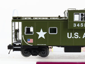O Gauge 3-Rail MTH 20-91624 US Army Extended Vision Caboose #3455 - Lighted