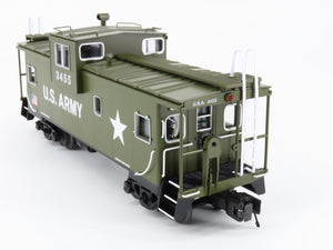 O Gauge 3-Rail MTH 20-91624 US Army Extended Vision Caboose #3455 - Lighted