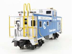 O Gauge 3-Rail MTH 20-91201 C&O Chessie System Caboose #3246 - Lighted