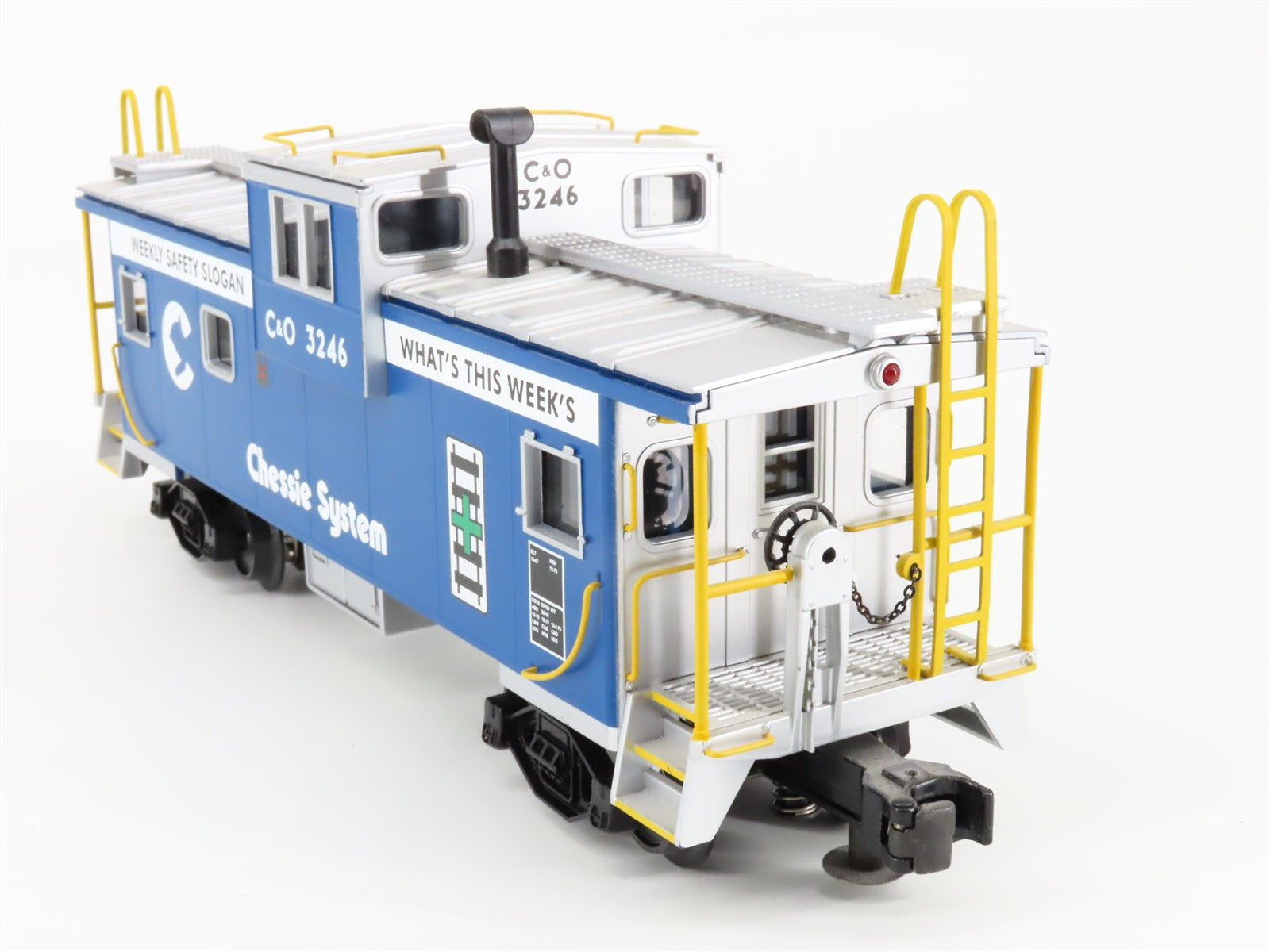 O Gauge 3-Rail MTH 20-91201 C&O Chessie System Caboose #3246 - Lighted
