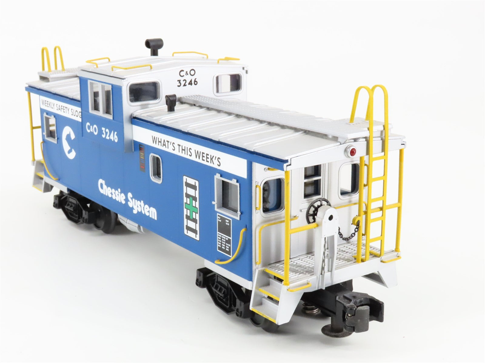 O Gauge 3-Rail MTH 20-91201 C&O Chessie System Caboose #3246 - Lighted