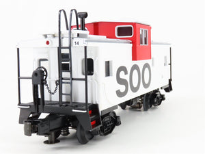 O Gauge 3-Rail MTH 20-91144 SOO Line Extended Vision Caboose #14 - Lighted