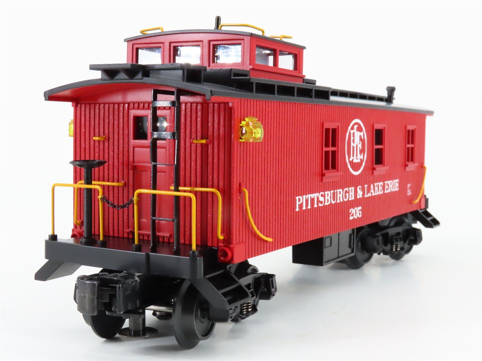 O Gauge 3-Rail MTH Rail King 30-77091 P&LE Railroad Caboose #205 - Lighted