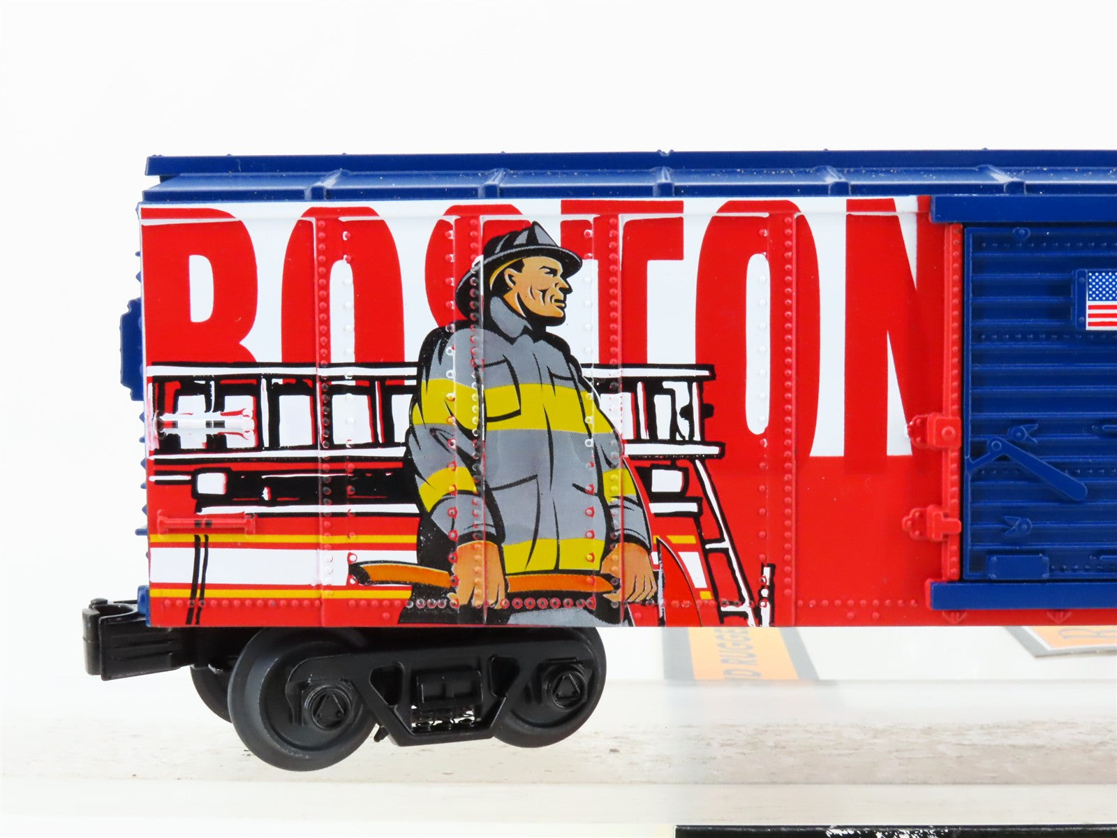 O Gauge 3-Rail MTH Rail King 30-74909 Boston Fire Department Single Door Box Car