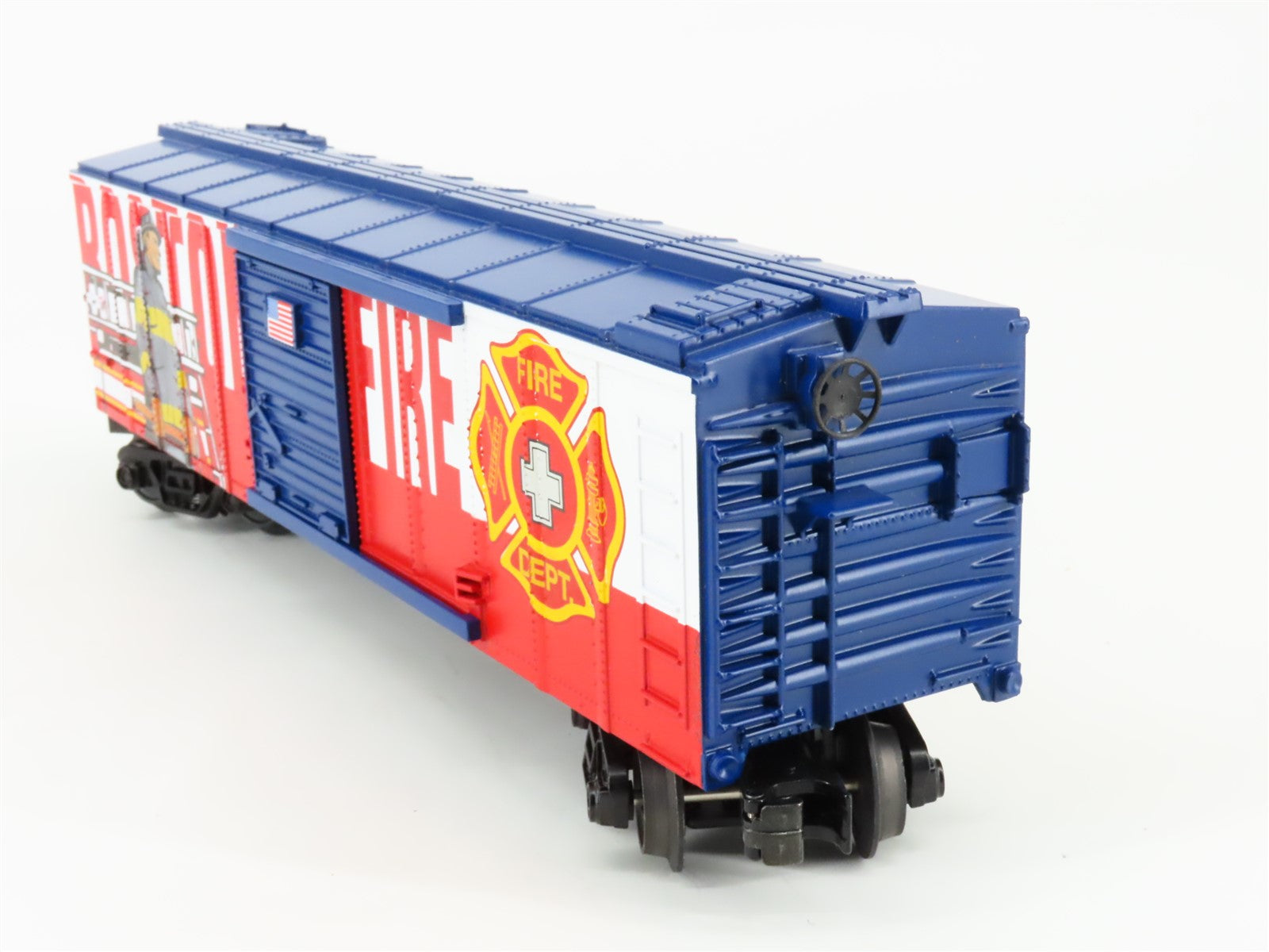 O Gauge 3-Rail MTH Rail King 30-74909 Boston Fire Department Single Door Box Car
