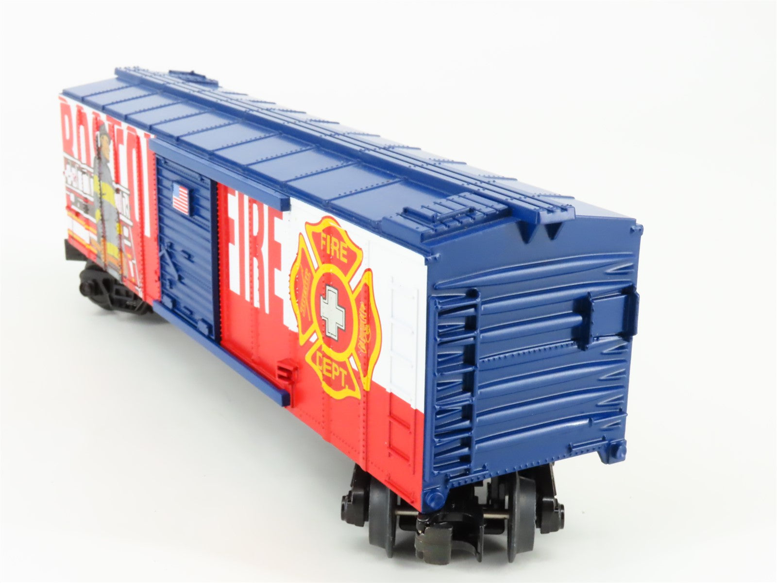 O Gauge 3-Rail MTH Rail King 30-74909 Boston Fire Department Single Door Box Car