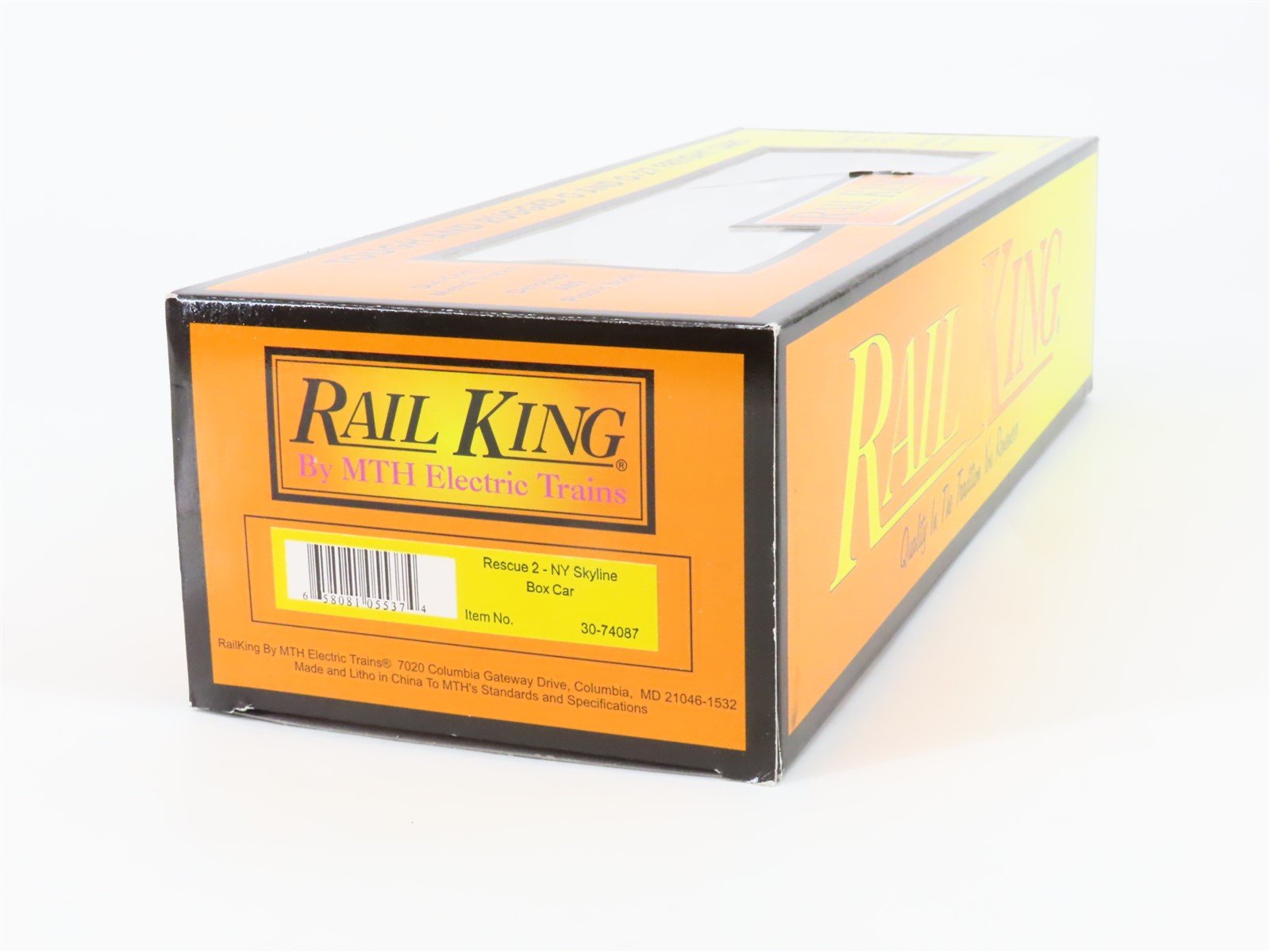 O Gauge 3-Rail MTH Rail King 30-74087 Rescue 2 NY Skyline Box Car #9-11-01