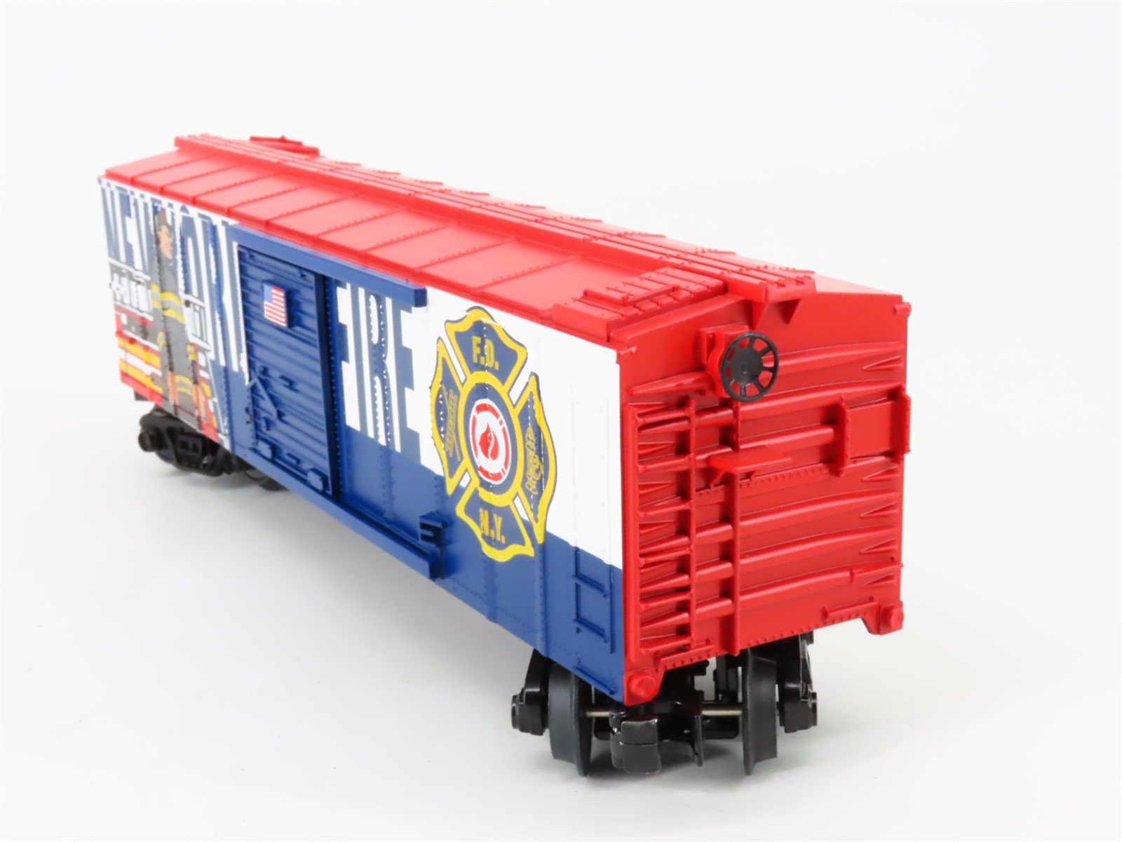 O Gauge 3-Rail MTH Rail King 30-74908 New York City Fire Department Box Car