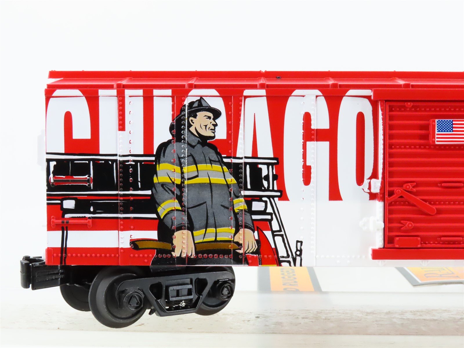 O Gauge 3-Rail MTH Rail King 30-74910 Chicago Fire Department Box Car