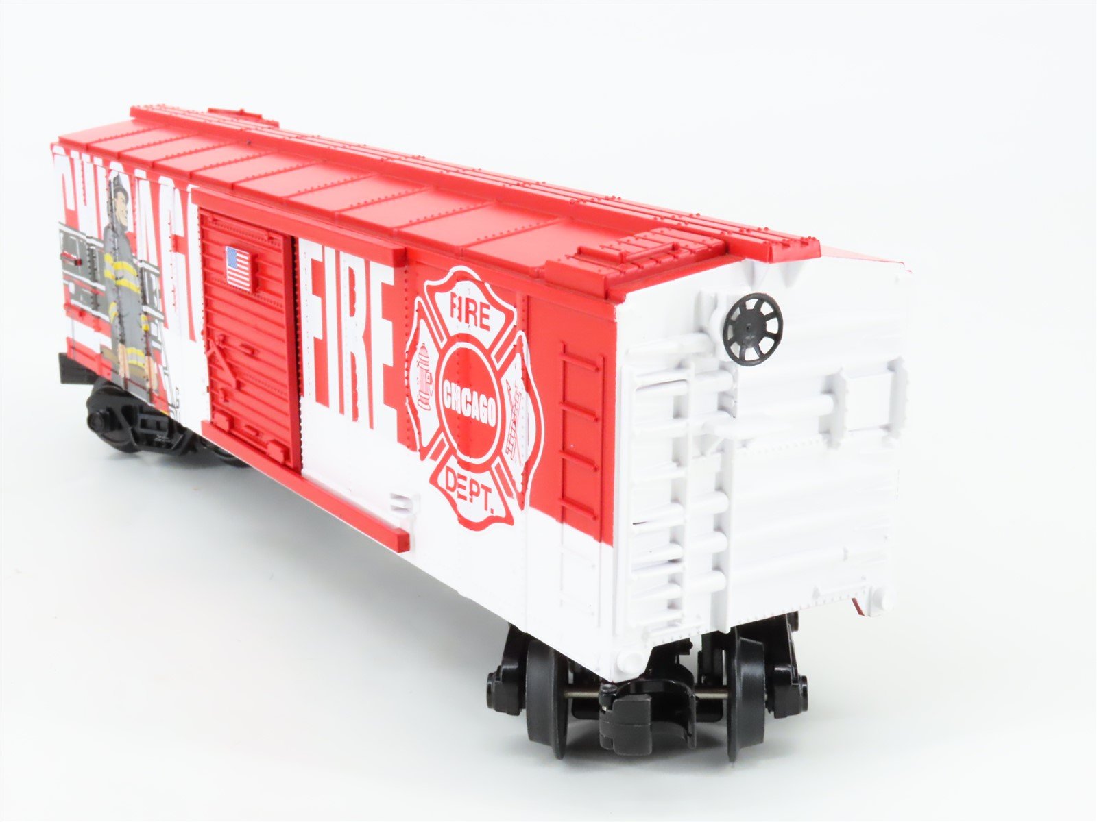 O Gauge 3-Rail MTH Rail King 30-74910 Chicago Fire Department Box Car