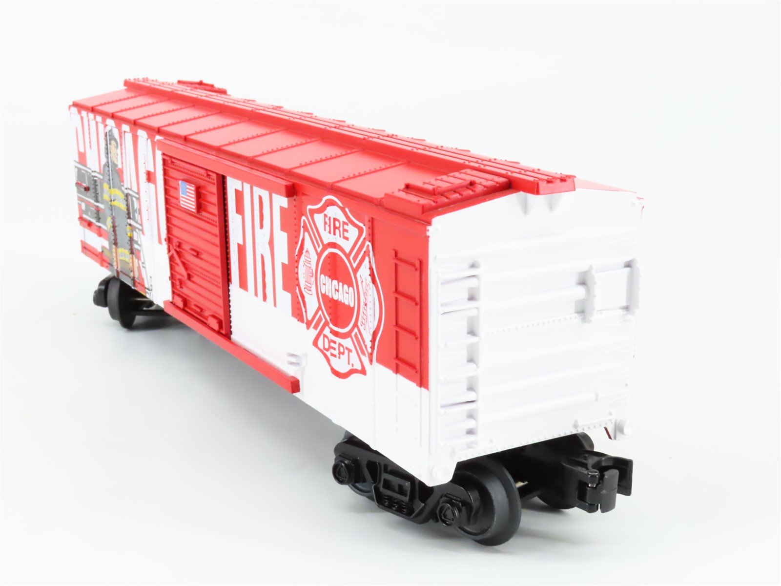 O Gauge 3-Rail MTH Rail King 30-74910 Chicago Fire Department Box Car