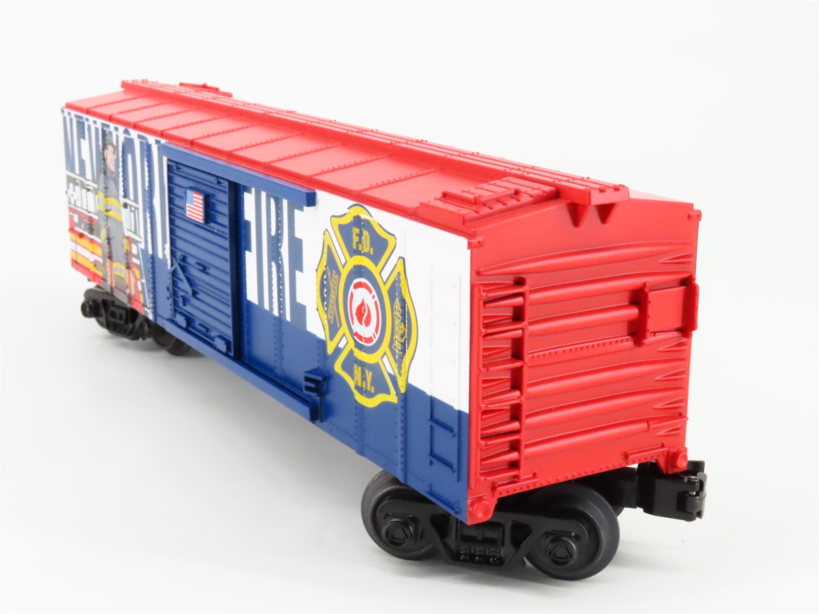 O Gauge 3-Rail MTH Rail King 30-74908 New York City Fire Department Box Car