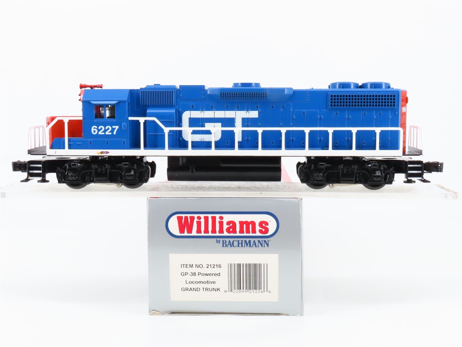 O Gauge 3-Rail Williams 21216 GT Grand Trunk GP38 Diesel Locomotive #6227
