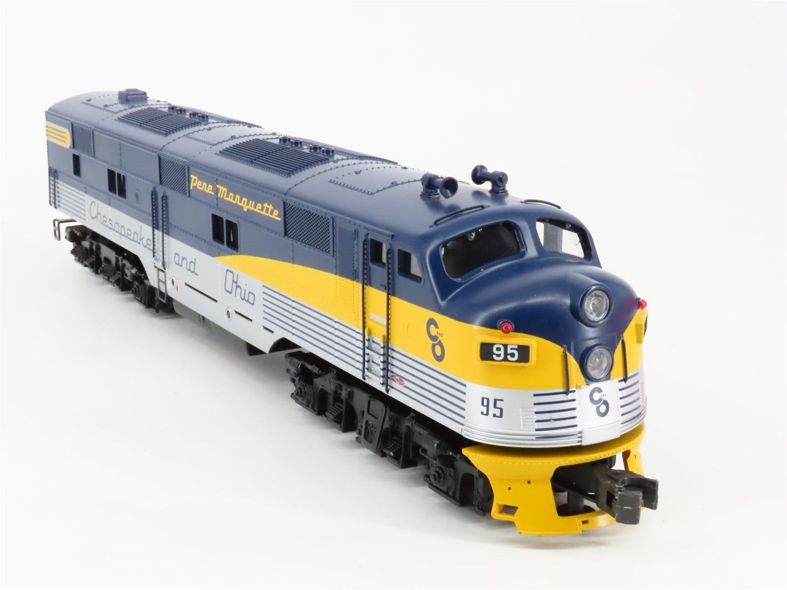 O Gauge 3-Rail Williams E7-204 C&O Chesapeake & Ohio E7A Diesel Loco #95 wSound