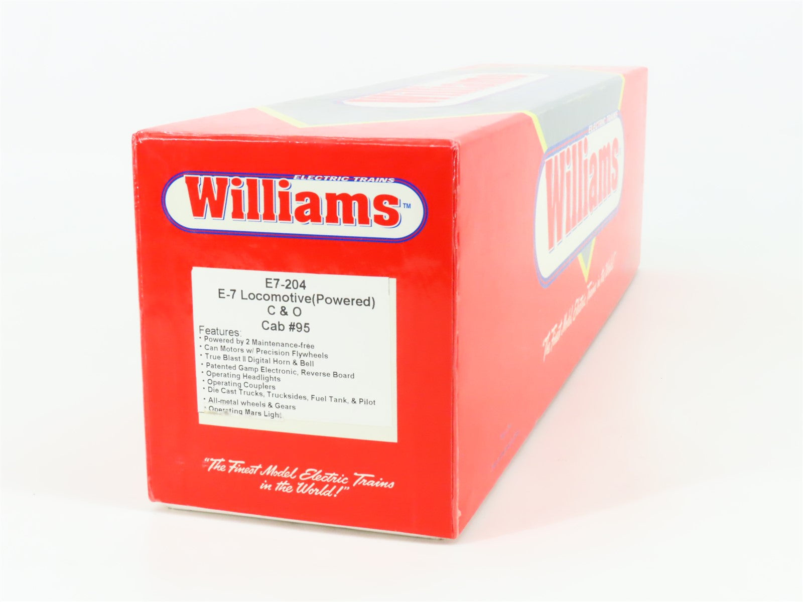 O Gauge 3-Rail Williams E7-204 C&O Chesapeake & Ohio E7A Diesel Loco #95 wSound