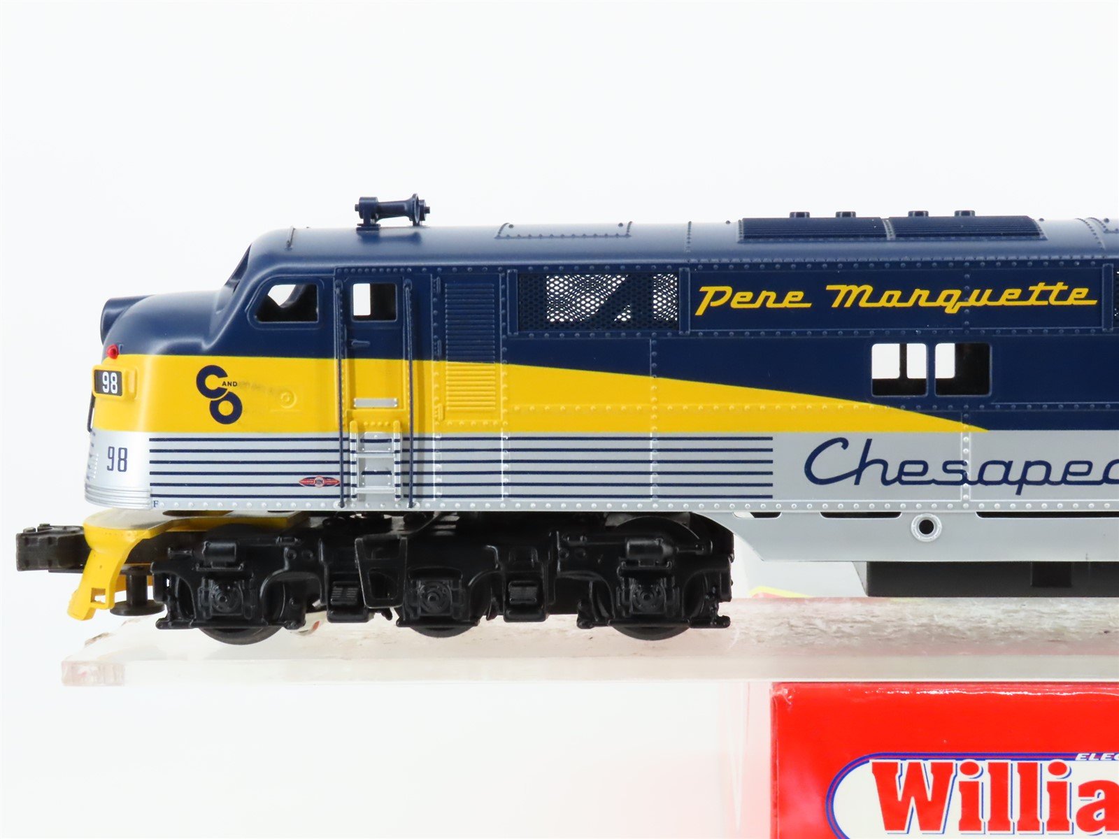 O Gauge 3-Rail Williams E7-204 C&O Chesapeake & Ohio E7A Diesel #95 UNPOWERED