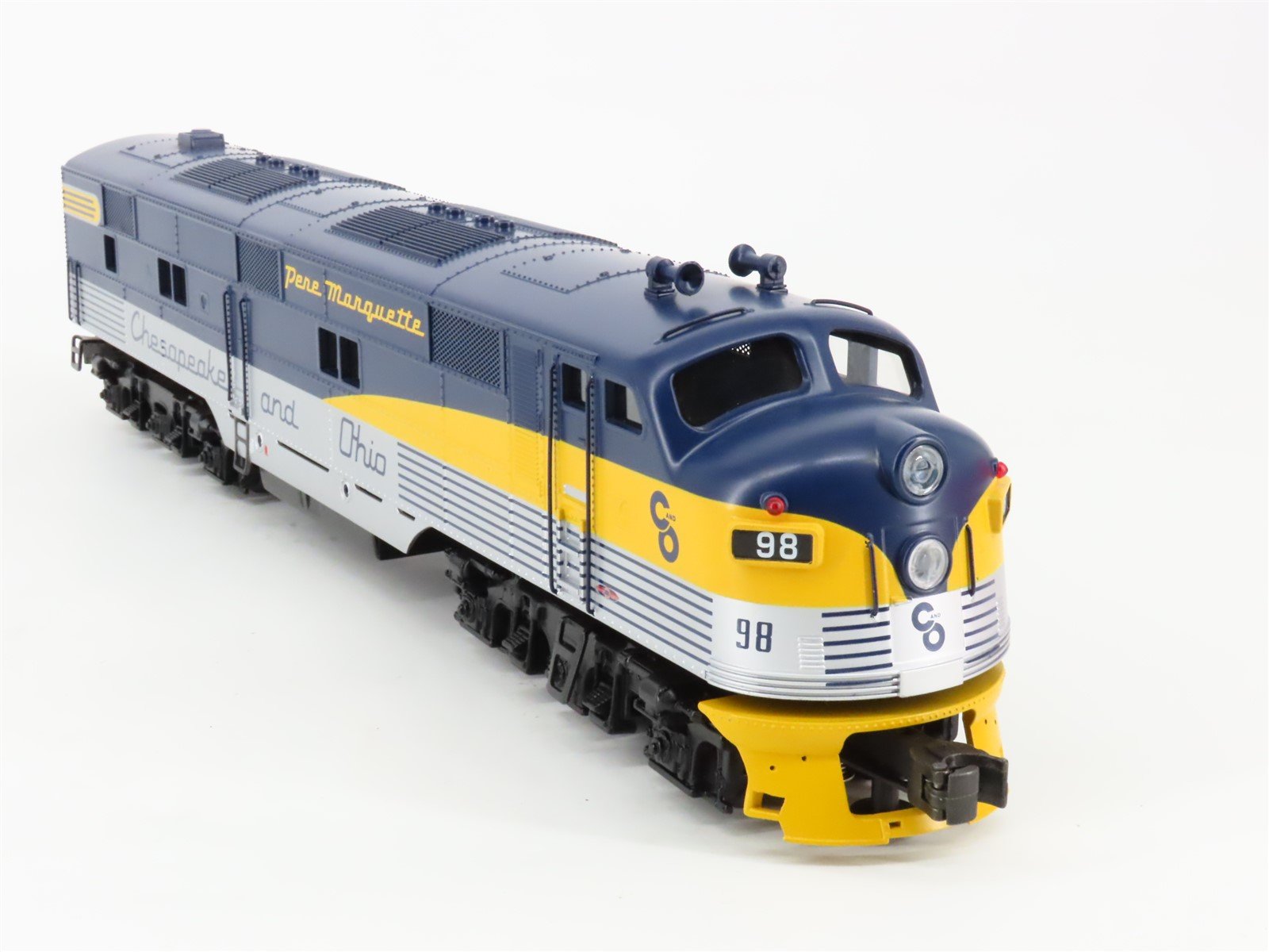 O Gauge 3-Rail Williams E7-204 C&O Chesapeake & Ohio E7A Diesel #95 UNPOWERED