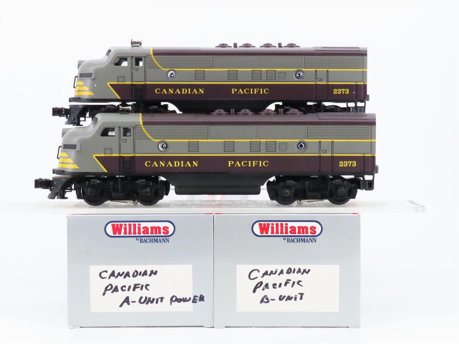 O Gauge 3-Rail Williams CP Canadian Pacific F7 A/A Diesel Locomotive Set