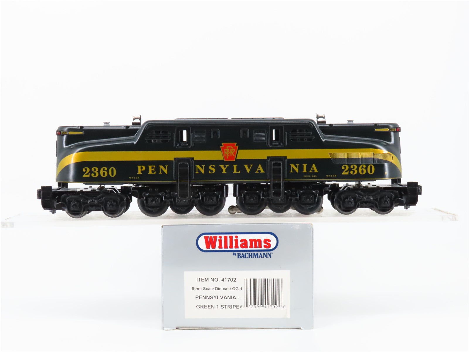 O Gauge 3-Rail Williams 41702 PRR Pennsylvania GG1 Electric Locomotive #2360