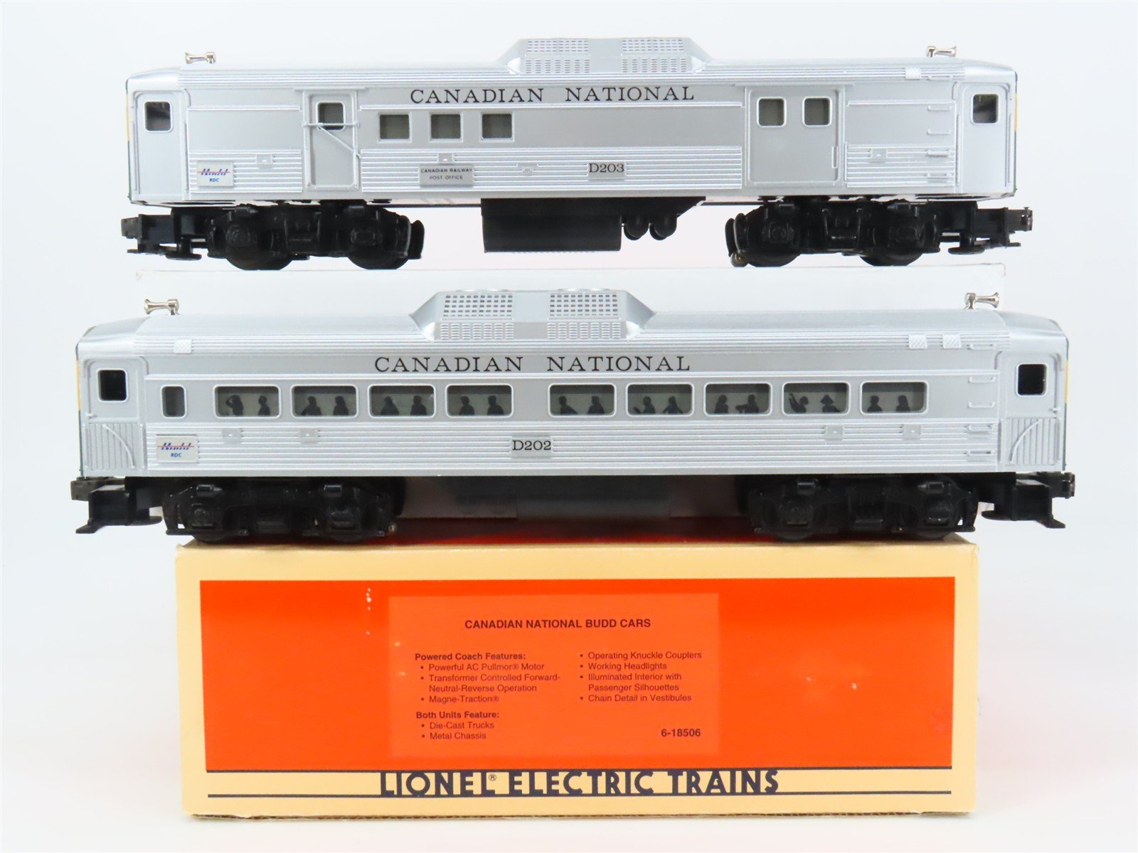 O Gauge 3-Rail Lionel 6-18506 CN Canadian National Budd RDC Diesel 2-Unit Set