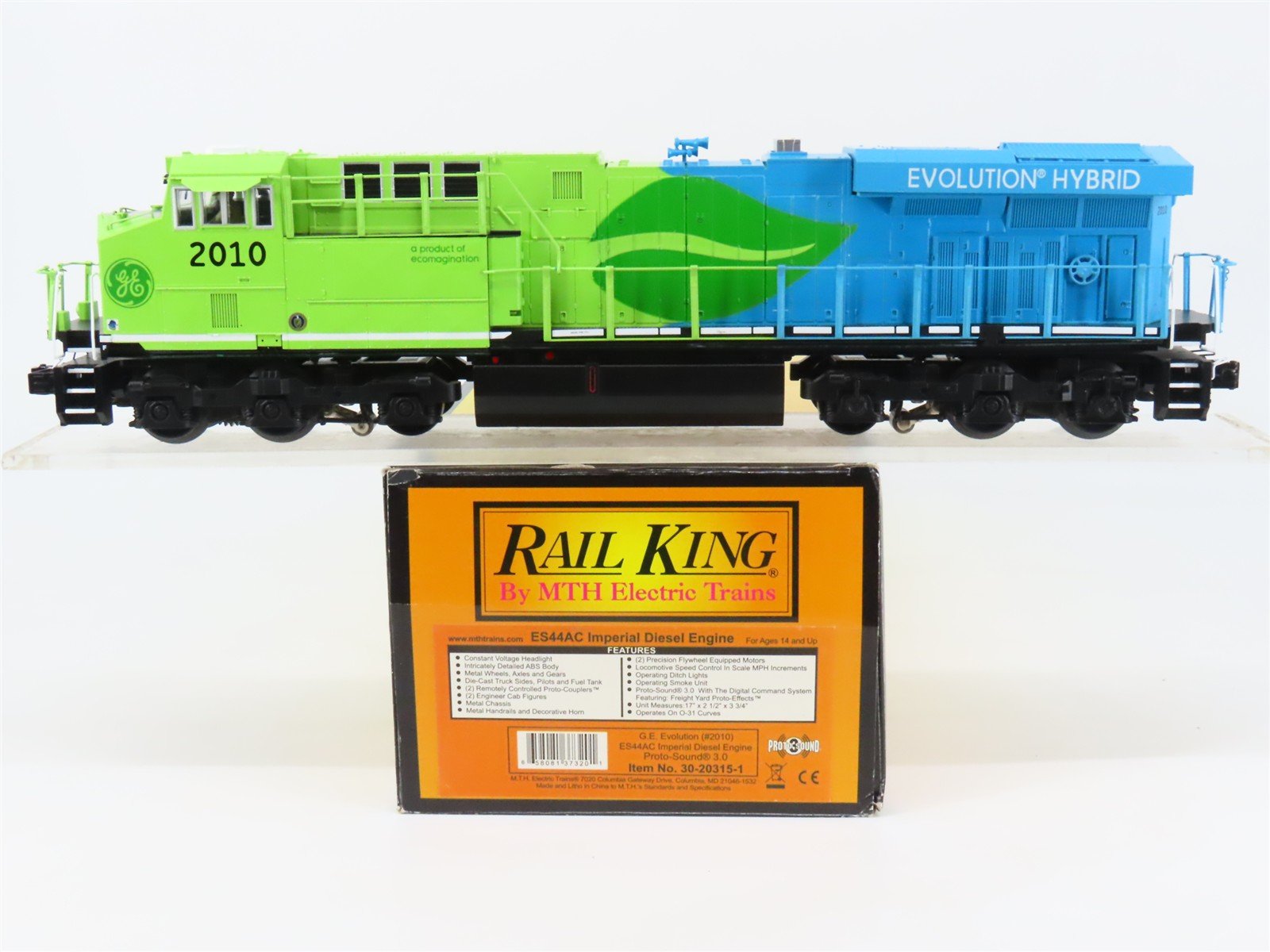 O 3-Rail MTH RailKing 30-20315-1 GE Evolution ES44AC Diesel #2010 - ProtoSound3