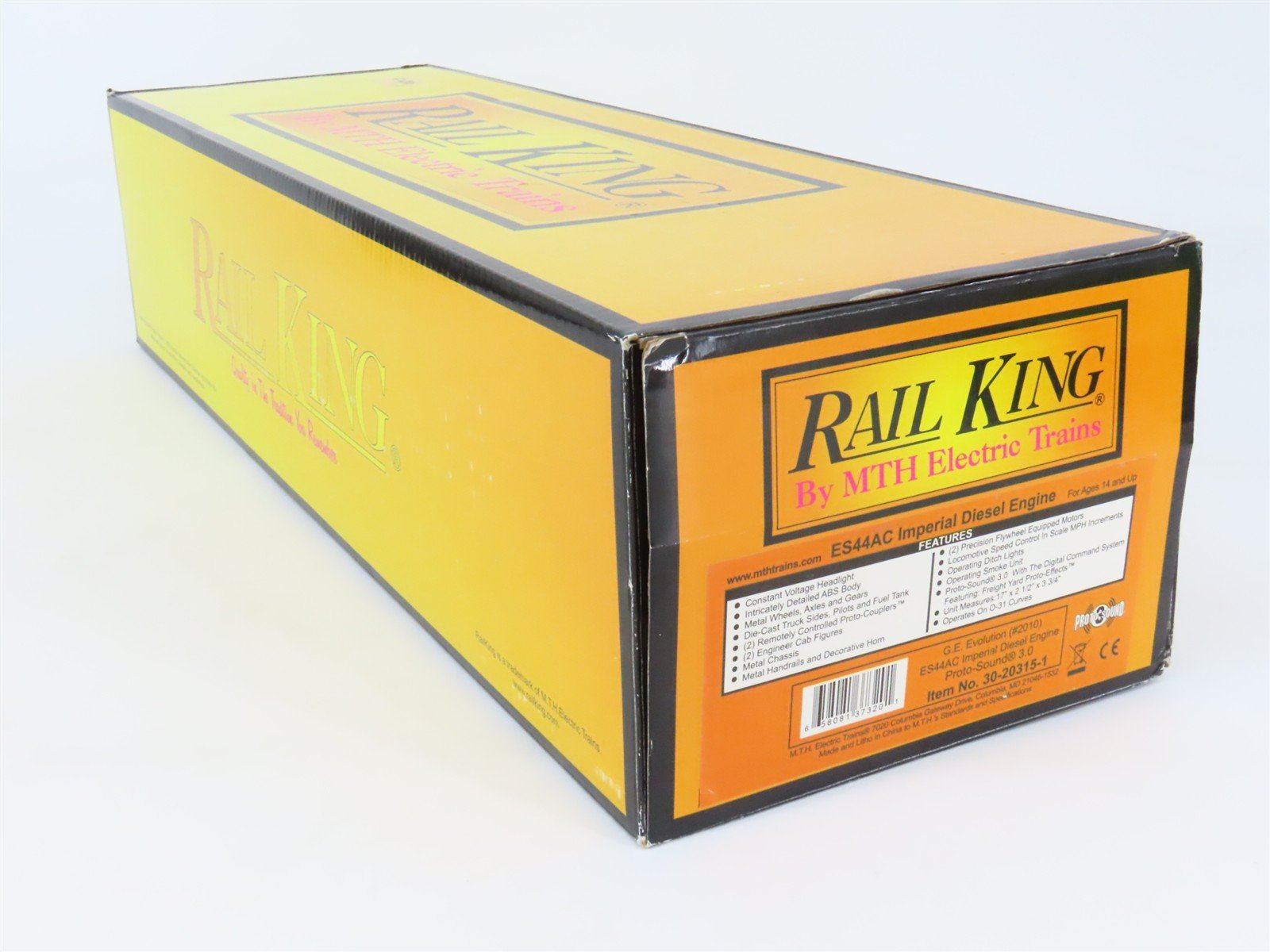 O 3-Rail MTH RailKing 30-20315-1 GE Evolution ES44AC Diesel #2010 - ProtoSound3