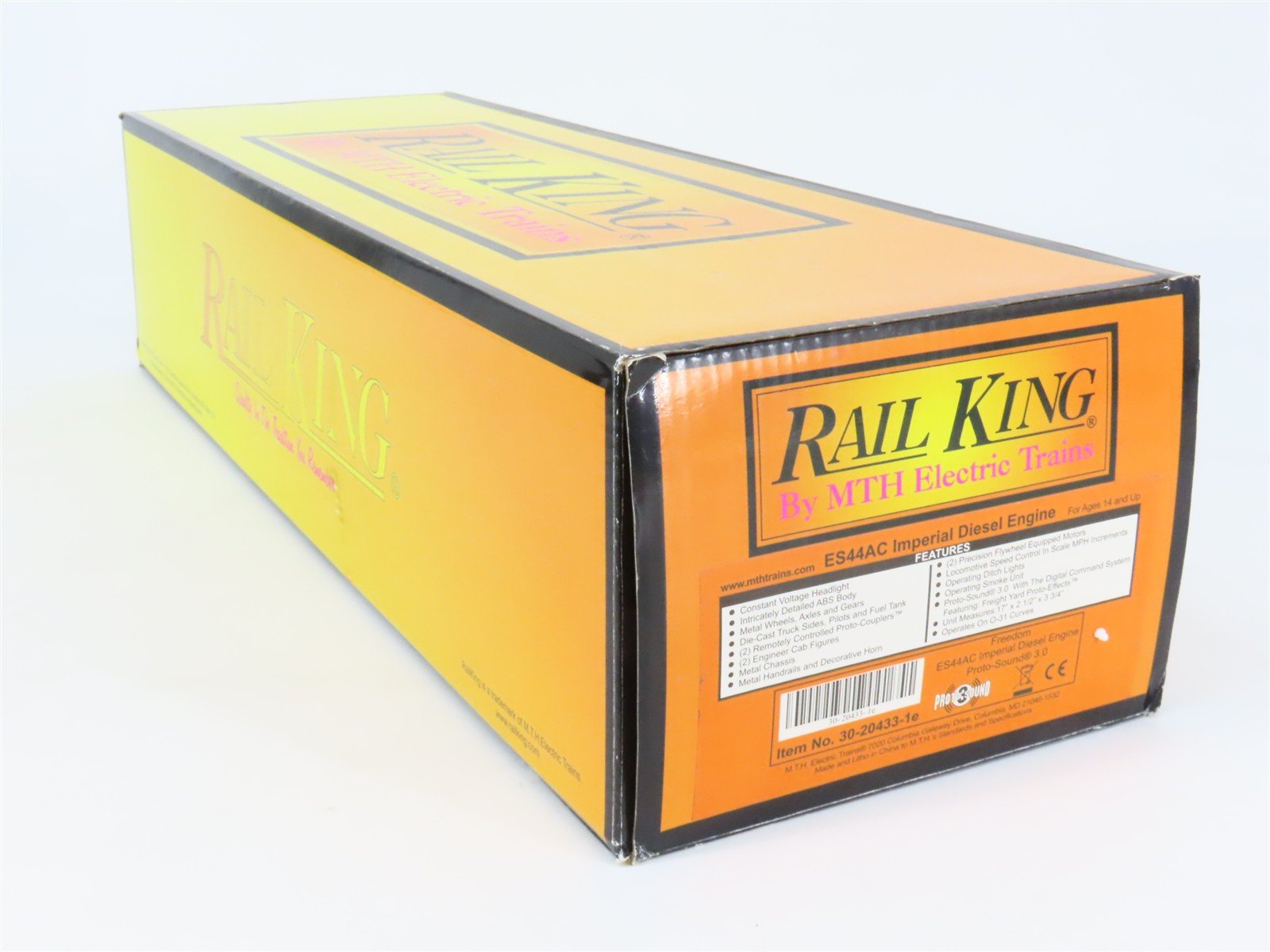 O 3-Rail MTH RailKing 30-20433-1e US Freedom ES44AC Diesel #1776 - ProtoSound3