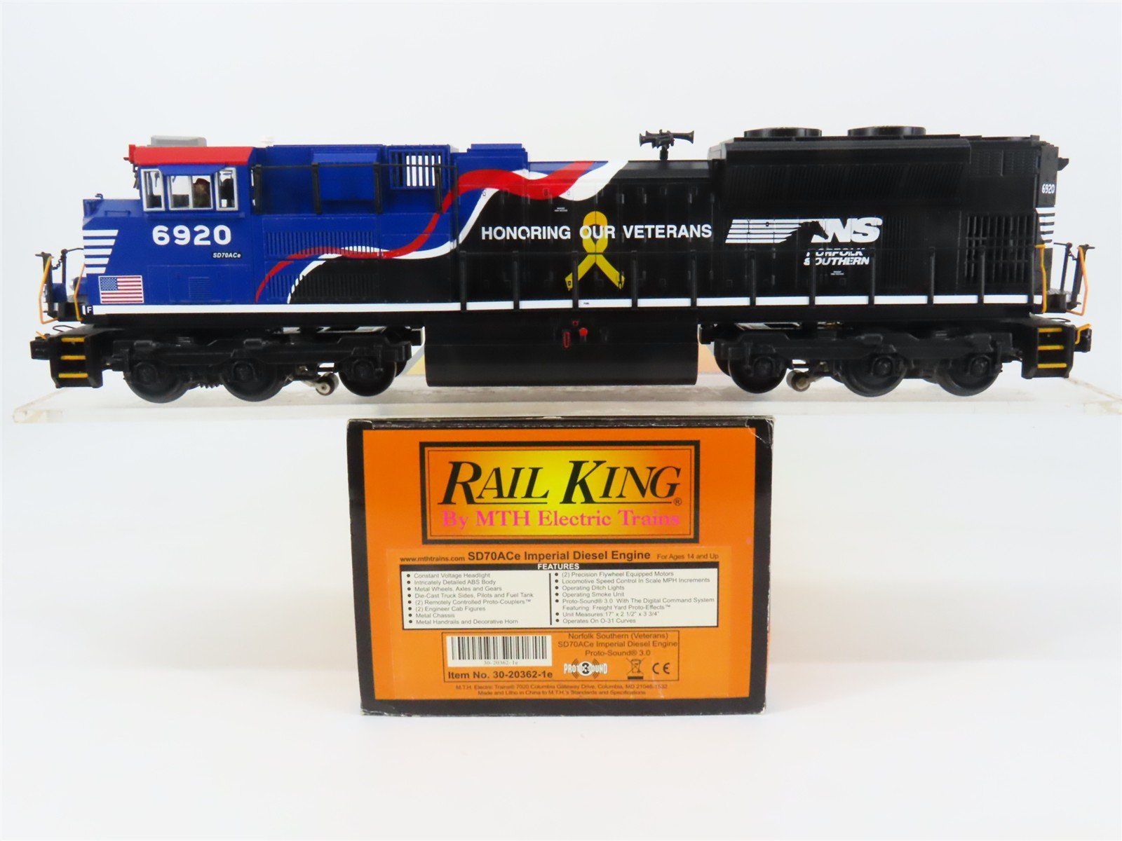 O 3-Rail MTH RailKing 30-20362-1e NS 