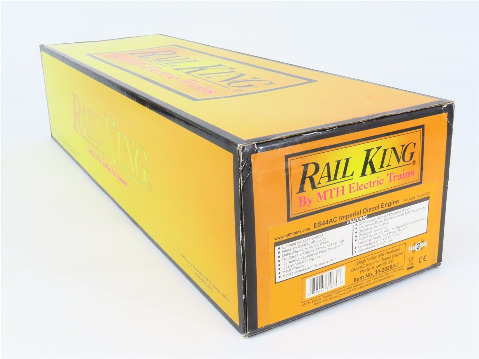 O 3-Rail MTH RailKing 30-20204-1 NS LV Heritage ES44AC Diesel #8104 -ProtoSound3