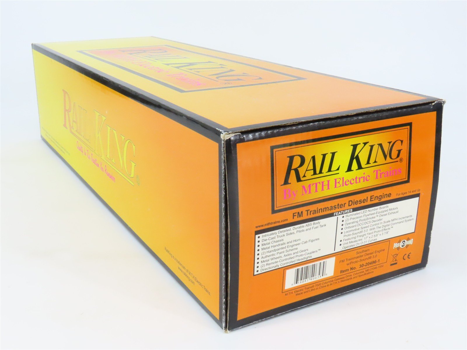 O Gauge 3-Rail MTH RailKing 30-20496-1 SOU Trainmaster Diesel #6301 -ProtoSound3