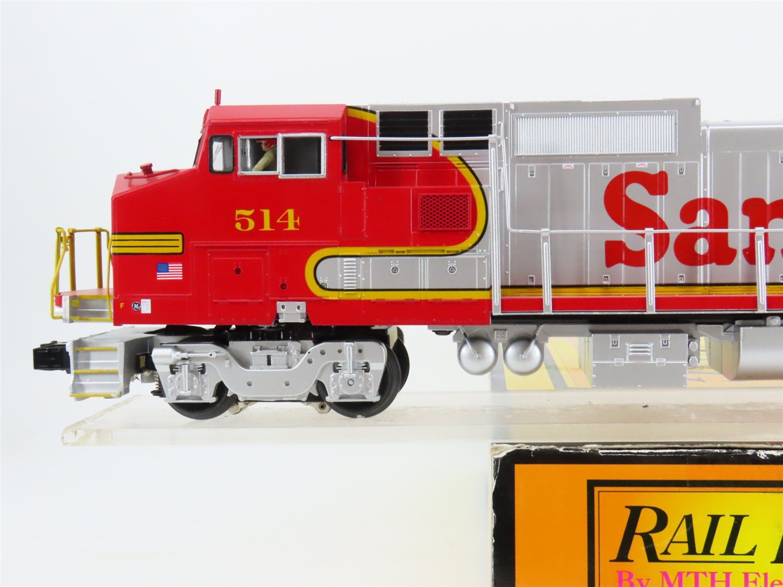 O 3-Rail MTH RailKing 30-20166-1 ATSF Warbonnet Dash-8 Diesel #514 - ProtoSound3