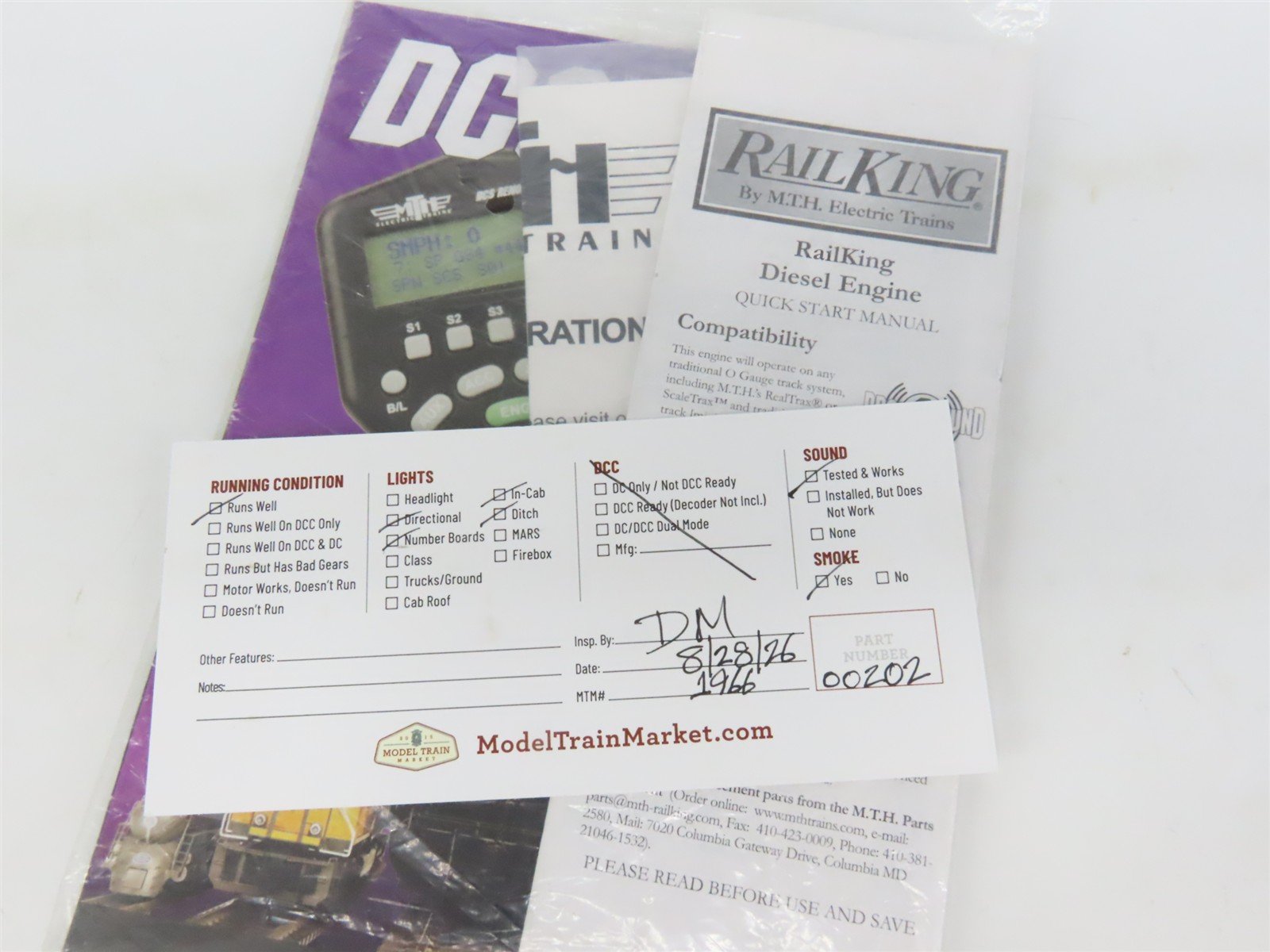 O 3-Rail MTH RailKing 30-20166-1 ATSF Warbonnet Dash-8 Diesel #514 - ProtoSound3