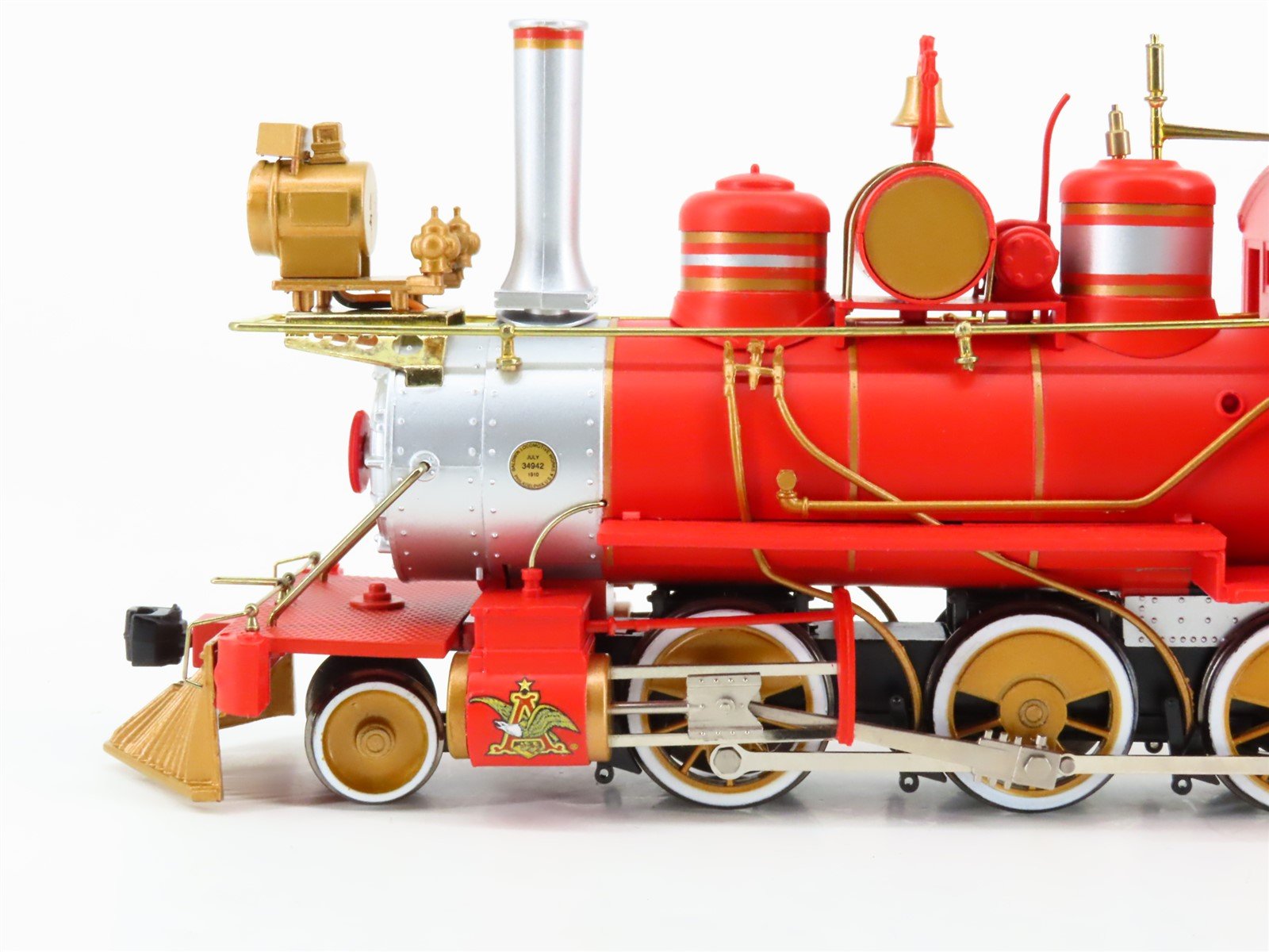 On30 Scale Bachmann Hawthorne Village Budweiser 2-6-0 Steam Locomotive No#