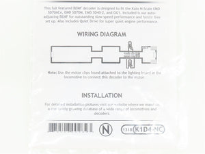 TCS 1318 K1D4-NC 4-Function Drop-in DCC Mobile Decoder for KATO N Scale