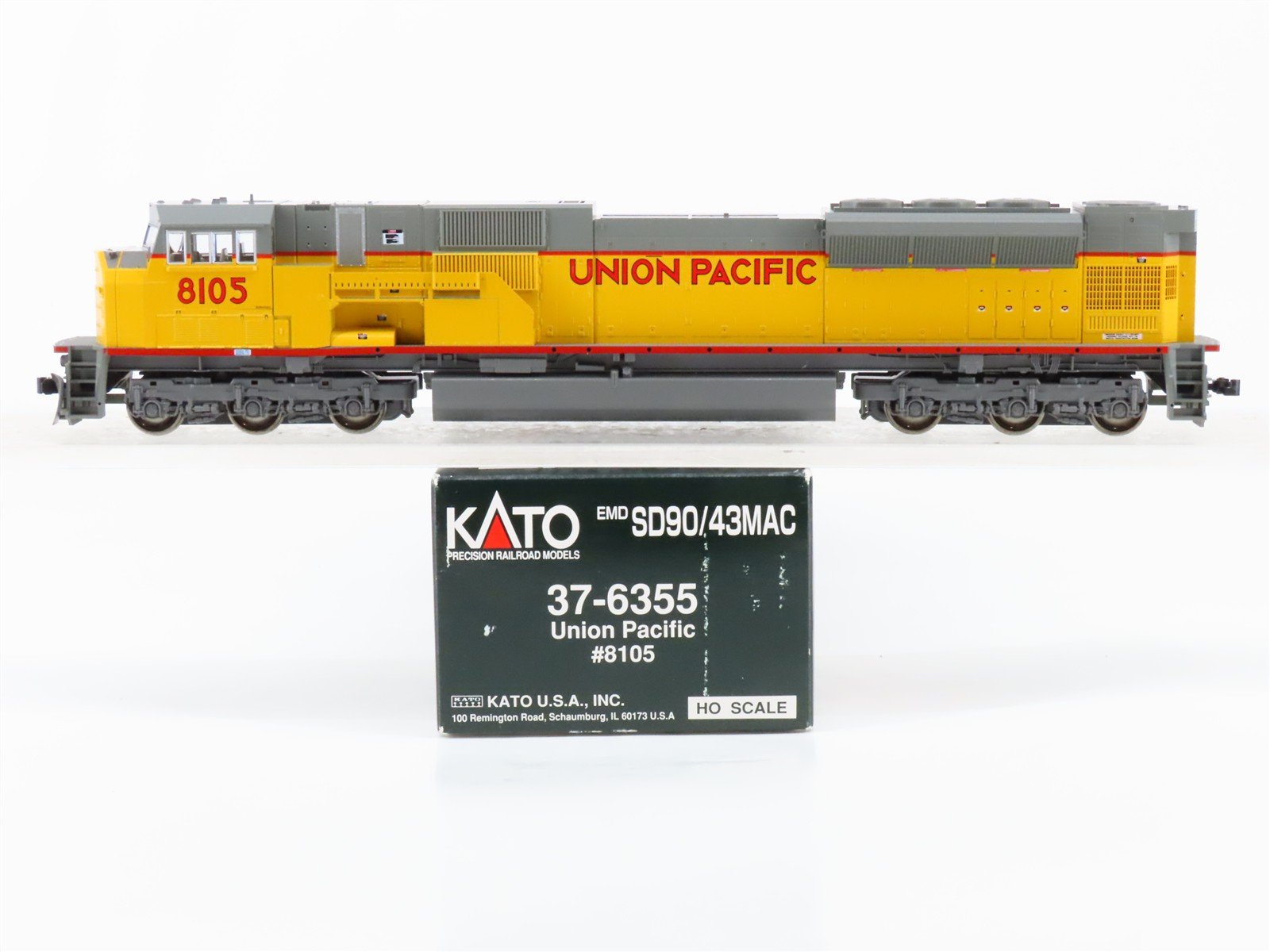 HO Scale KATO 37-6355 UP Union Pacific EMD SD90/43MAC Diesel #8105 w/DCC & Sound