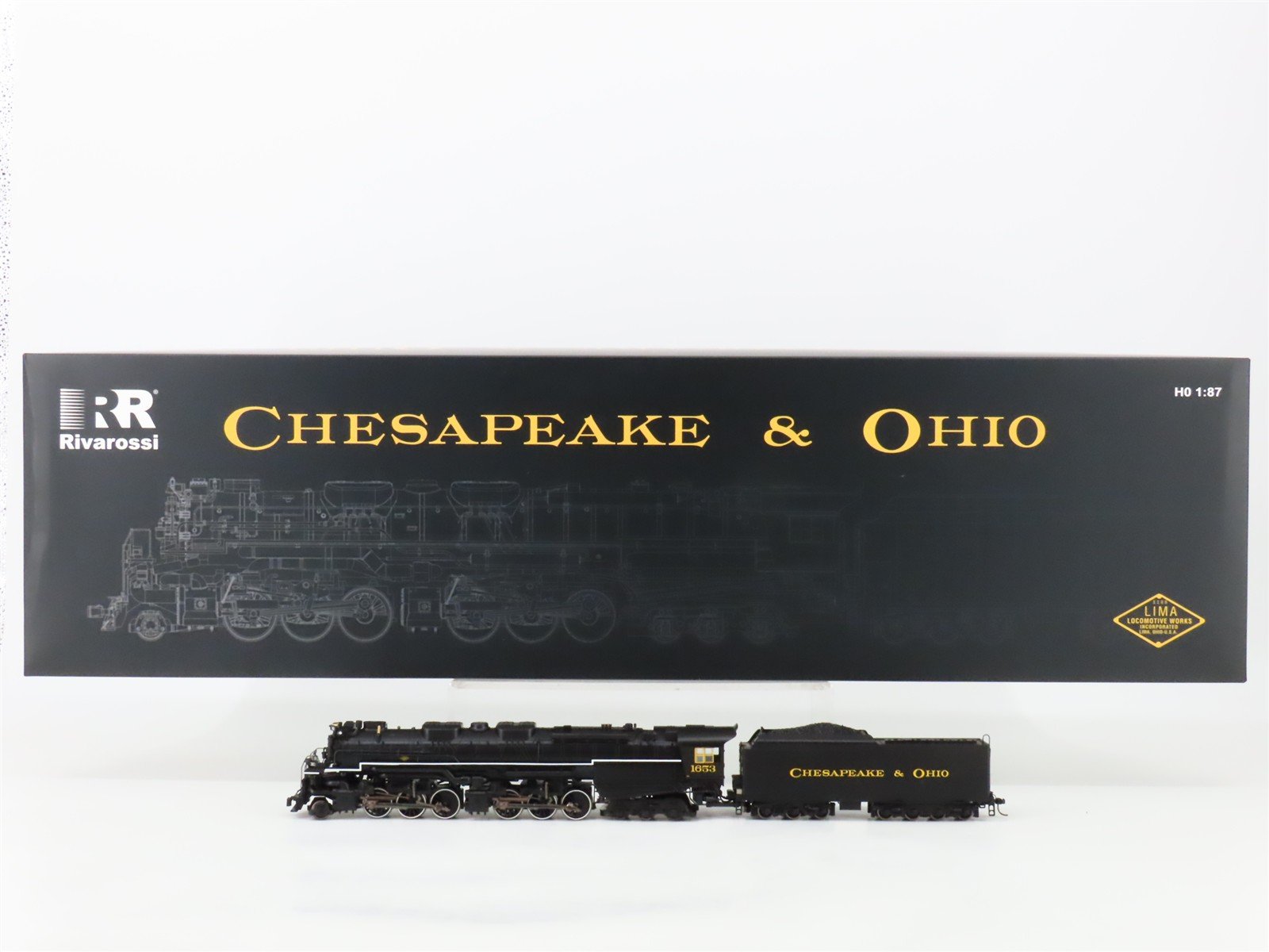 HO Scale Rivarossi HR2952STF C&O 2-6-6-6 H-8 Allegheny Steam #1653 w/DCC & Sound