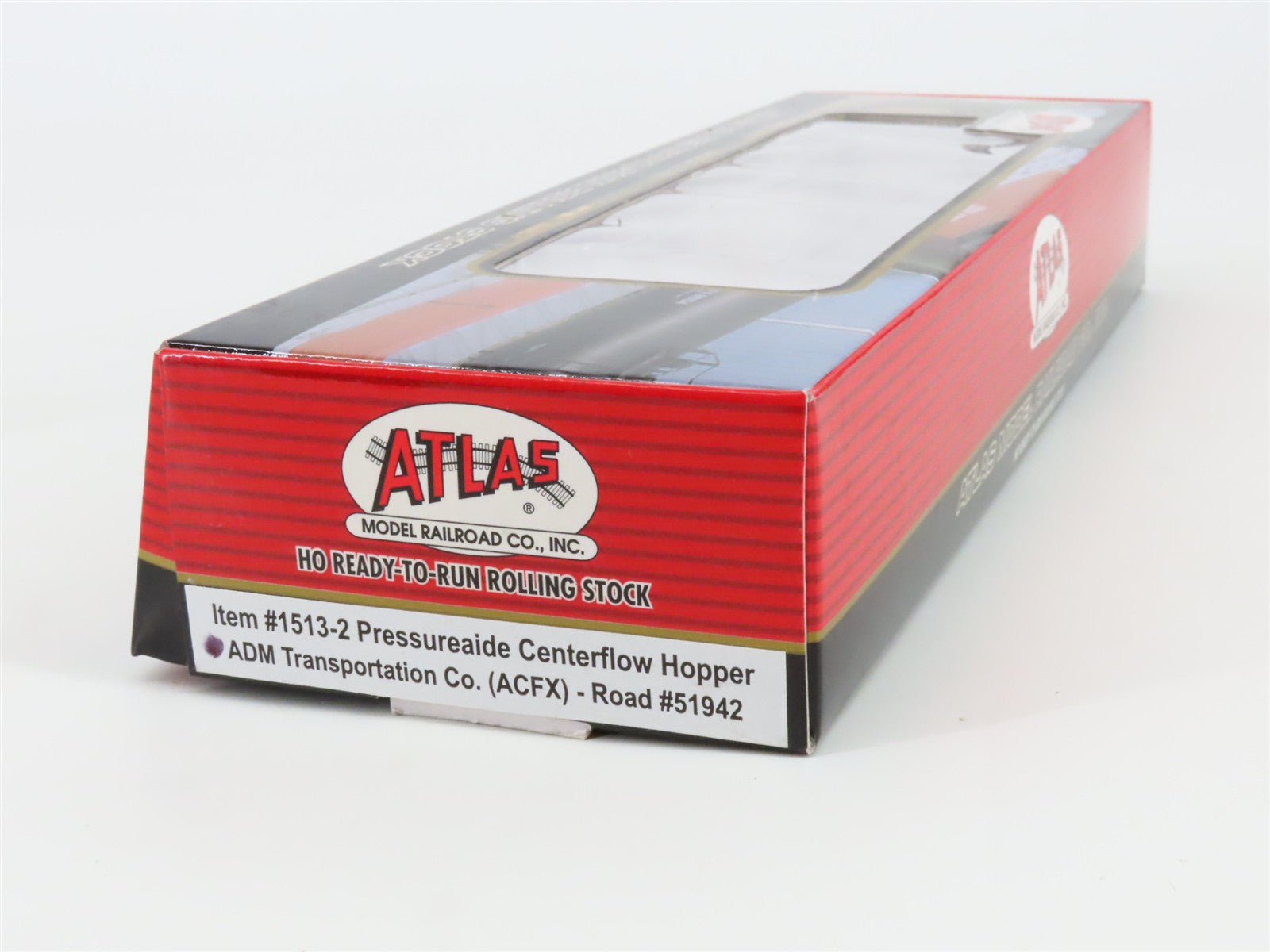 HO Atlas 1513-2 ADM Transportation Co. Pressureaide Centerflow 4-Bay Hopper RTR