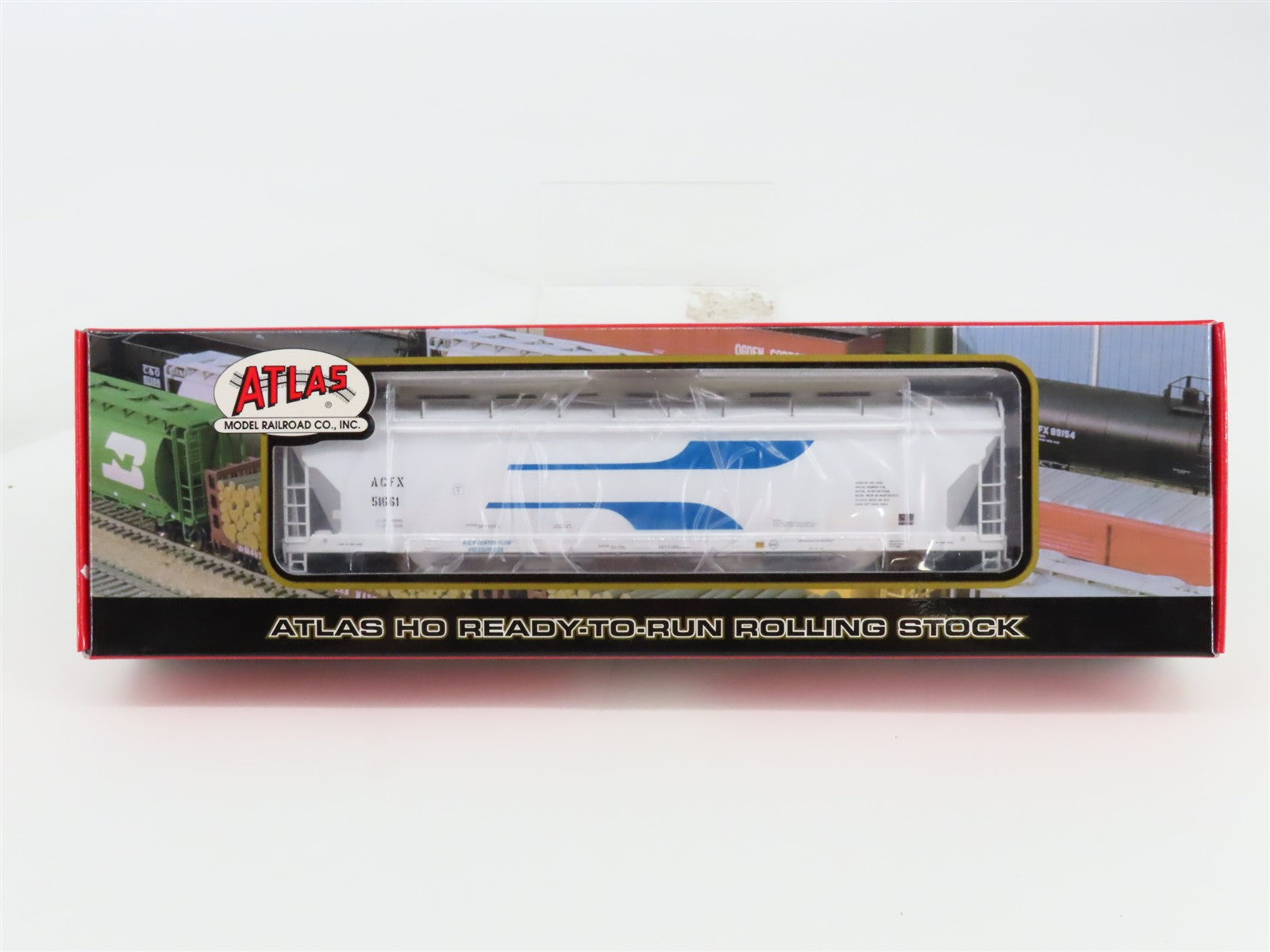 HO Atlas 1513-1 ADM Transportation Co. Pressureaide Centerflow 4-Bay Hopper