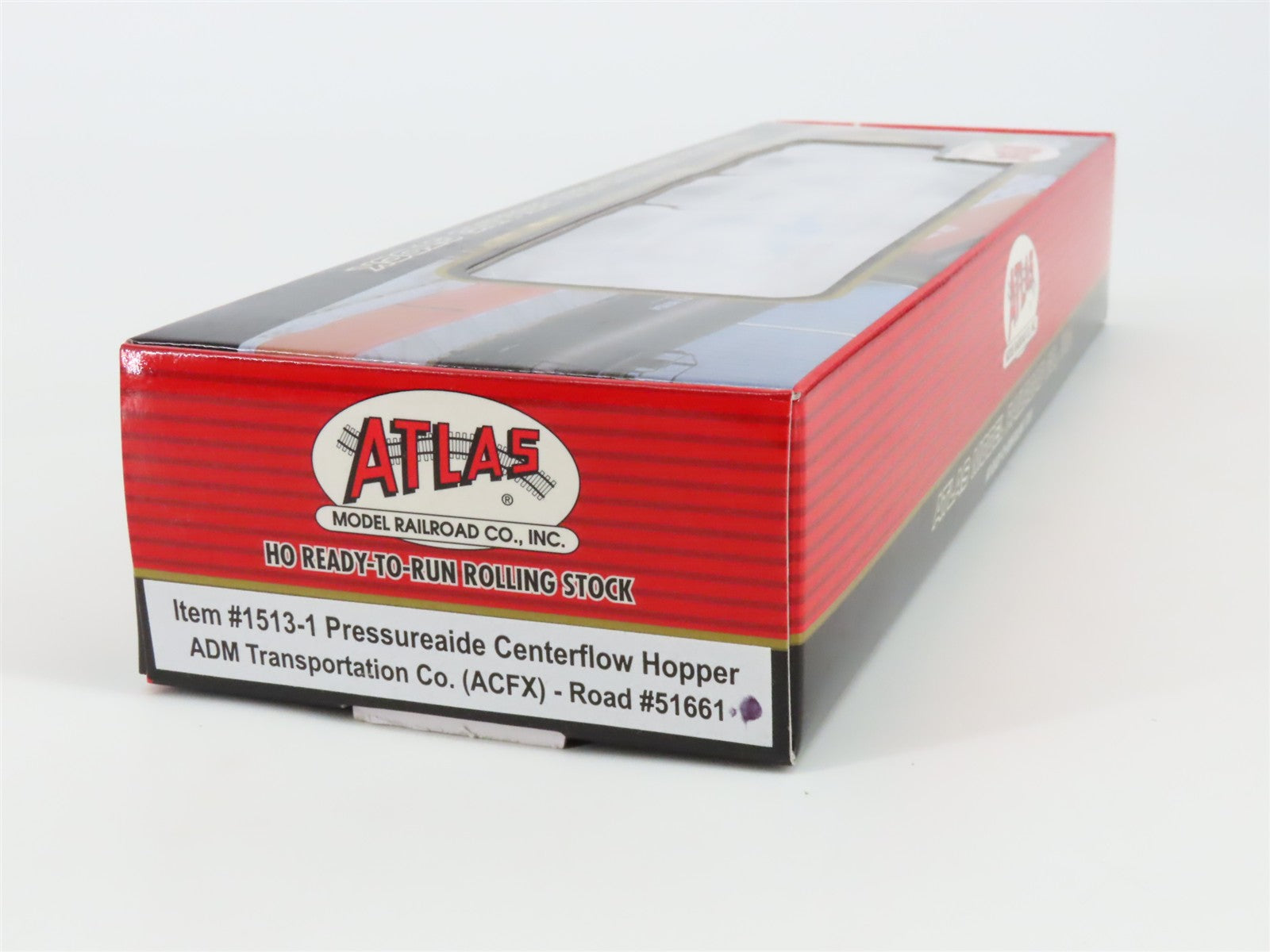 HO Atlas 1513-1 ADM Transportation Co. Pressureaide Centerflow 4-Bay Hopper