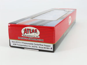 HO Atlas 1513-1 ADM Transportation Co. Pressureaide Centerflow 4-Bay Hopper
